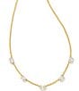 Color:White CZ - Image 1 - Cailin Crystal Gold Collar Necklace