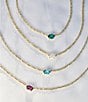 Color:Aqua Crystal - Image 3 - Cailin Crystal Short Pendant Necklace
