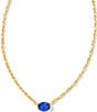 Color:Blue Crystal - Image 1 - Cailin Crystal Short Pendant Necklace