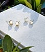 Color:Gold CZ - Image 3 - Cailin Crystal Silver Stud Earrings