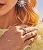 Kendra Scott Cailin Silver Crystal Band Ring - Image 3