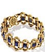 Kendra Scott Catherine Blue Lapis Statement Line Bracelet, Color:Vintage Gold Blue Lapis - Image 1