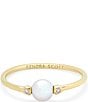 Color:White Pearl - Image 1 - Cathleen 14k Yellow Gold Band Ring