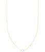 Color:White Pearl - Image 1 - Cathleen 14K Yellow Gold Short Pearl Pendant Necklace