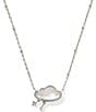 Kendra Scott Celeste Cloud Short Pendant Necklace, Color:Silver Matte Dichroic Glass - Image 1