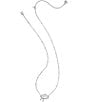Kendra Scott Celeste Cloud Short Pendant Necklace, Color:Silver Matte Dichroic Glass - Image 2
