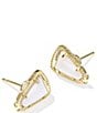 Kendra Scott Cheer Stud Earrings, Color:Gold White Mother Of Pearl - Image 1