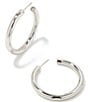 Kendra Scott Colette Large Hoop Earrings, Color:Silver - Image 1