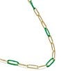 Kendra Scott Courtney Game Day Enamel Chain Link Necklace - Image 2