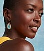 Kendra Scott Dani Drop Earrings, Color:Gold Dichroic Glass - Image 2