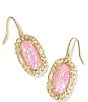Kendra Scott Dani Figaro Frame Drop Earrings, Color:Gold Pink Iridescent - Image 1