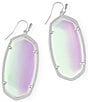 Color:Dichroic Glass - Image 1 - Danielle Silver Statement Drop Earrings