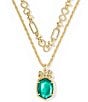 Kendra Scott Daphne Bow Short Multi-Strand Necklace, Color:Gold Pine Illusion - Image 1