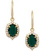Kendra Scott Daphne Crystal Frame Drop Earrings - Image 1