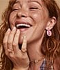 Kendra Scott Daphne Enamel Frame Drop Earrings, Color:Gold Bright Pink Illusion - Image 3