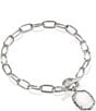 Kendra Scott Daphne Link And Chain Bracelet, Color:Silver Ivory Mother Of Pearl - Image 1