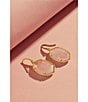 Kendra Scott Daphne Pave Frame Drop Earrings, Color:Gold Rose Quartz - Image 4