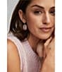 Kendra Scott Daphne Pave Frame Drop Earrings, Color:Gold Rose Quartz - Image 6