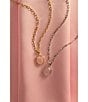 Kendra Scott Daphne Pave Frame Quartz Short Pendant Necklace, Color:Gold Rose Quartz - Image 8