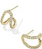 Kendra Scott Daphne Pave Huggie Hoop Earrings - Image 1