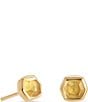Color:Light Citrine - Image 1 - Davie 14K Gold Stud Earrings