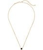 Kendra Scott Davie Pave 14K Gold Short Pendant Necklace, Color:Blue Iolite - Image 2