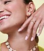 Color:Pastel Mix - Image 2 - Deliah Huggie Earrings