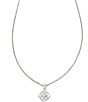 Color:Silver White Crystal Mix - Image 1 - Dira Crystal Short Pendant Necklace