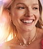 Kendra Scott x Disney Mickey Mouse & Minnie Mouse Chain Charm Necklace, Color:Iridescent White Mix - Image 3