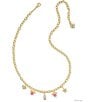 Kendra Scott x Disney Mickey Mouse & Minnie Mouse Chain Charm Necklace, Color:Pink White Mix - Image 2