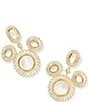Kendra Scott Disney / Kendra Scott Mickey Mouse Crystal Frame Novelty Drop Earrings, Color:Ivory Mix - Image 1