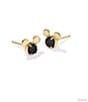 Kendra Scott Disney / Kendra Scott Mickey Mouse Stud Earrings, Color:Black Drusy - Image 1