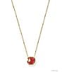 Kendra Scott Disney / Kendra Scott Snow White Apple Novelty Short Pendant Necklace, Color:Vintage Gold Red Kyocera Opal - Image 1
