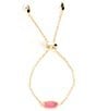 Kendra Scott Elaina Gold Adjustable Chain Bracelet, Color:Azalea Illusion - Image 1