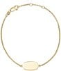 Color:18k Gold Vermeil - Image 1 - Elaina Sterling Silver Delicate Chain Bracelet
