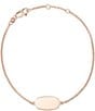Color:18k Rose Gold Vermeil - Image 1 - Elaina Sterling Silver Delicate Chain Bracelet