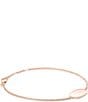 Color:18k Rose Gold Vermeil - Image 2 - Elaina Sterling Silver Delicate Chain Bracelet
