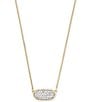 Color:Gold Diamond - Image 1 - Elisa 14K White Gold Pendant Necklace
