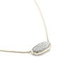 Color:Gold Diamond - Image 3 - Elisa 14K White Gold Pendant Necklace