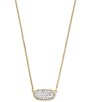 Color:White Diamond - Image 1 - Elisa 14k Yellow Gold Pendant Necklace