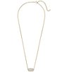 Color:White Diamond - Image 2 - Elisa 14k Yellow Gold Pendant Necklace