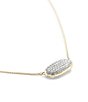 Color:White Diamond - Image 3 - Elisa 14k Yellow Gold Pendant Necklace