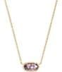 Color:Amethyst Quartz/February - Image 1 - Elisa Birthstone Pendant Necklace