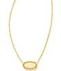 Color:Gold Yellow Opal - Image 1 - Elisa Gold Satellite Pendant Necklace