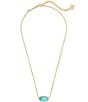 Kendra Scott Elisa Pendant Necklace, Color:Turquoise/Gold - Image 2