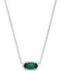 Color:Emerald Cats Eye - Image 1 - Elisa Pendant Necklace