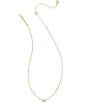 Color:Silver Ivory Mother Of Pearl - Image 2 - Elisa Short Pendant Necklace Set