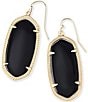 Kendra Scott Elle French Wire Drop Earrings, Color:Black Opaque Glass - Image 1