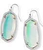 Color:Dichroic Glass - Image 1 - Elle Silver Drop Earrings