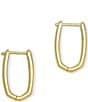 Color:18k Gold Vermeil - Image 1 - Ellen 18k Vermeil Huggie Hoop Earrings